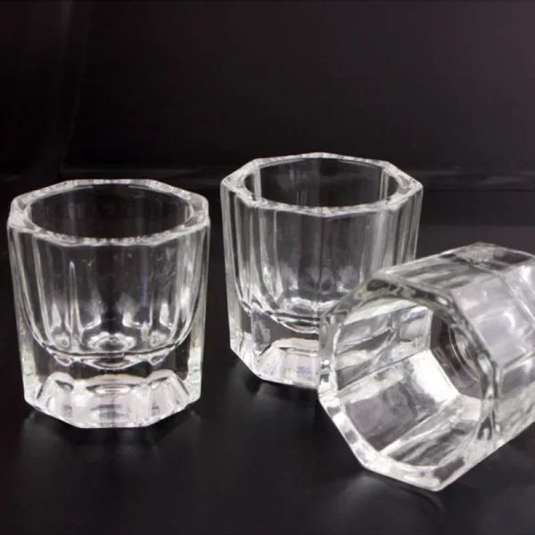 Liquides nouveaux ongles art cristal en verre acrylique poudre liquide tasse à ongles tasse de couvercle de couvercle de couvercle de tasse d'équipement