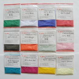 Liquides pigments thermochromiques poudre thermochromique poudre de pigment thermique de la chaleur poudre sensible à la température pour les arts des ongles.
