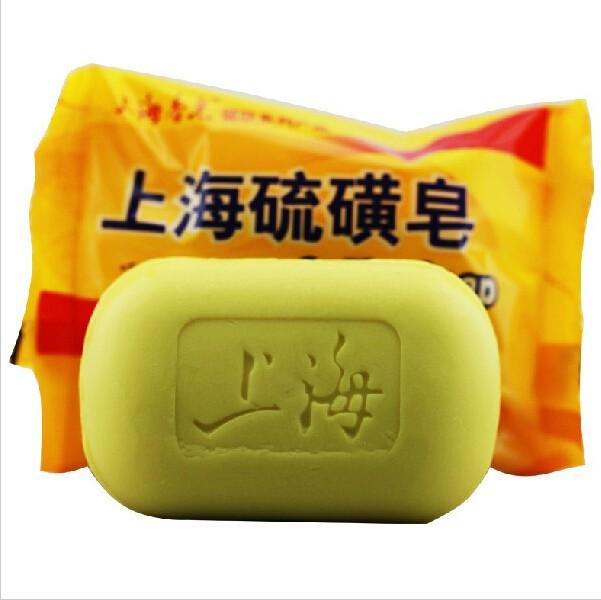 LISITA Shanghai Sulfur Soap For 4 Skin Conditions Acne Psoriasis Seborrheic Eczema 85g