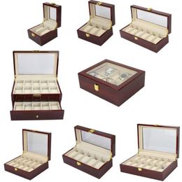 Lism Luxury Wood Storag Boxes 2 3 5 6 10 12 20 Watches Dooses Display Watch Box Jewelry Case Organizer Holder Promotie13194