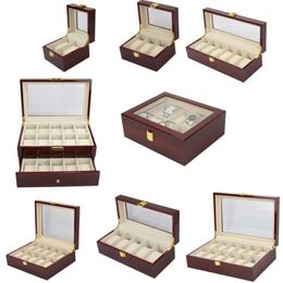 Lism Luxury Wood Storag Boxes 2 3 5 6 10 12 20 Watches Dozen Display Watch Box Juwelse Case Organisator Holder Promotie1 277L