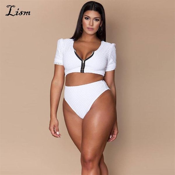 LISM ensemble deux pièces body Tankini grande taille ensemble de bain L-4XL maillot de bain Sexy Style brésilien vêtements de plage mode grand maillot de bain2379