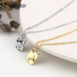 Lispector 925 Sterling Silver Coréen Strass Lune Pendentif Collier pour Femmes Brillant Irrégulier Colliers Boho Femme Bijoux Q0531