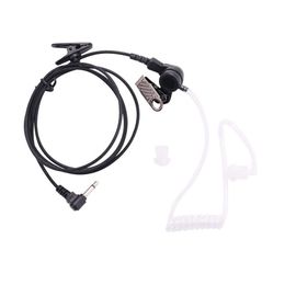 Escuche Ckepdyeh solo auricular de tubo acústico Flexible transparente recto auriculares de 3,5mm Mono Jack para walkie-talkie