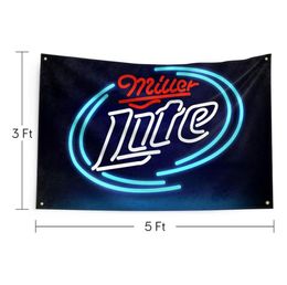 Ventilateurs de lite drapeau de bannière bière bière bannière résistance UV résistance à l'homme durable drapeau mural grotte avec œillets en laiton pour dortoir décor1046325