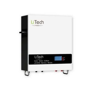 Litech Power Wall Home Battery LifePo4 48V 200AH 51.2V 100Ah Power Wall 5KWH 10KWH Deep Cycle Battery