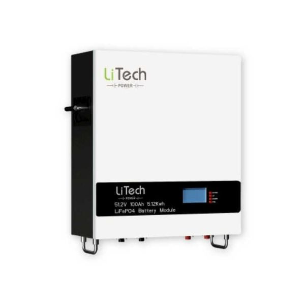 Batterie LiTech Power Wall Home Battery Lifepo4 48v 200ah 51.2v 100ah Power Wall 5kwh 10kwh batteries à décharge profonde