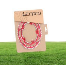 LitePro kettingwiel dubbele kettingbescherming BCD 130 mm aluminium legering vouwfiets 5339T kettingbladen iamok fietsonderdelen313T5526982