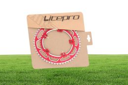 Litepro Chainwheel doble plano BCD 130 mm de aleación de aluminio plegable 5339t Cadena de cadena de bicicletas IAMOK Piezas de bicicleta313T5231744