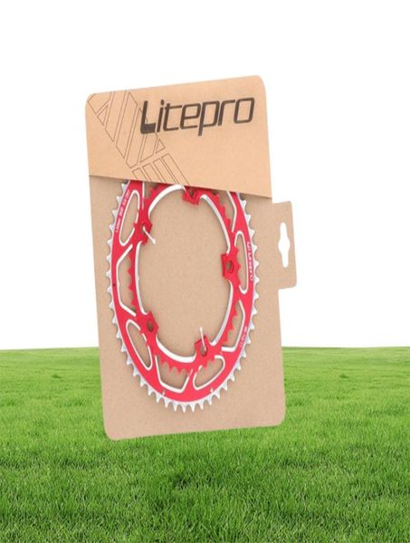 Litepro Chain Welel Double chaîne BCD 130 mm Aluminium Alliage pliant vélo 5339T PIRMINES IAMOK PIÈCES DE BICYLE313T3985757