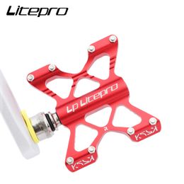 LitePro vouwfiets pedaal aluminium legering Altralight QR Quick release lagerpedaal voor MTB/vouwen/roadfiets