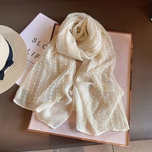 Literaire en artistieke socialite kanten katoen en linnen sjaal dames korte zomer met airconditioning met airconditioning