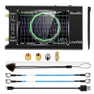 Litevna Nanovna 50KHz-6.3GHz Analyseur d'antenne du réseau vectoriel 4 Mesure S Paramètres HF VHF UHF SWR Phase Delay Smith Chart 240429