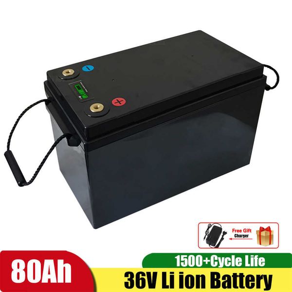 Prenda impermeable incorporada del Li-polímero 80A BMS del batería li-ion del litio 36V 80Ah para la vespa 50.4V del motor