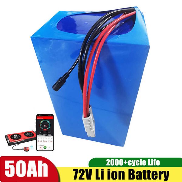 Litio 72V 50Ah Batería Use 3.7V 50AH Las celdas hacen 20S1p BMS incorporado para el Scootor Motor Li ion+5A Charger