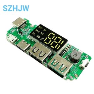 Lithium Battery Charger Board LED Dual USB 5V 2.4A Micro of Type-C USB Mobile Power Bank 18650 Laadmodule