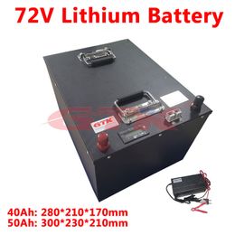 Batterie Lithium-ion 20S 72V, 40ah, 50ah, avec BMS, pour scooter électrique EV, moto, vélo électrique, camping-car, caravane + chargeur 5a