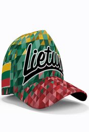 Lituania Capas de béisbol Nombre personalizado Equipo de lituano LOGO LT HAT LTU Viajes LIETUVA NACIÓN LIETUVOS FLAIL SALGAR5337048