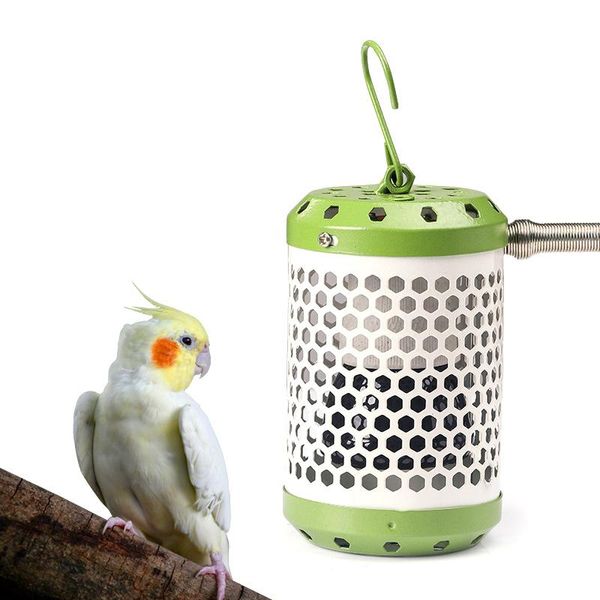 Lámpara de preservación del calor para mascotas, loros, lámpara de calefacción de cerámica, antimordidas, antiescaldado, luces cálidas para reptiles, accesorios, suministros para pájaros