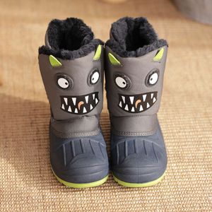 Little 2024 Baby Schoenen Nieuwe Kinderen 23095 Kinder Snowboots Duivel Hoge Kwaliteit Katoen Hoge Top Schoen SKU China Fabriek