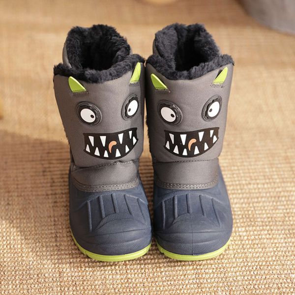 Little 2024 zapatos de bebé nuevos niños 23095 botas de nieve para niños diablo zapato alto de algodón de alta calidad sku fábrica de china