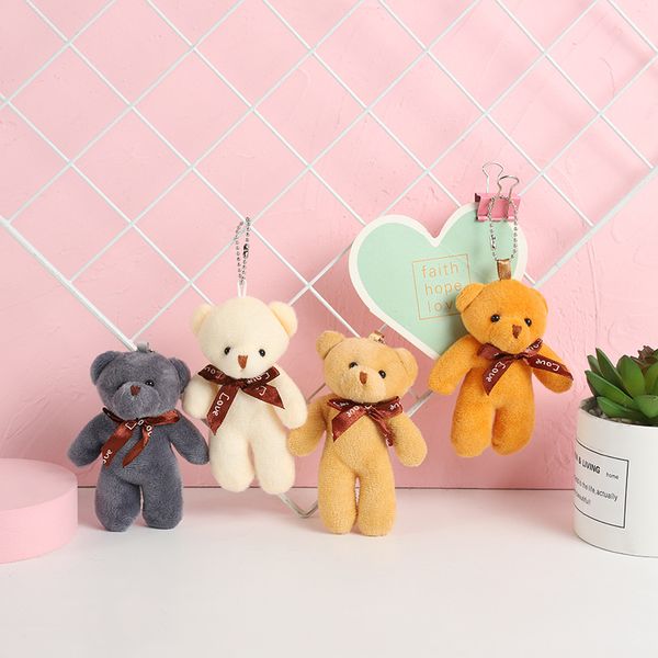 Petit ours poupée pendentif en peluche porte-clés poupée créative petit cadeau en gros sac accessoires en gros