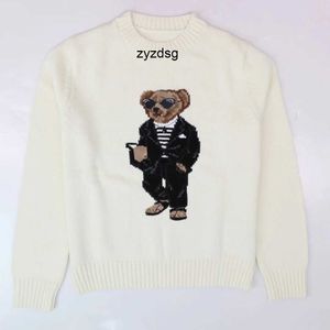 Little Bear Mens Knitted Sweater Modieuze en comfortabele wollen gemengde pullover
