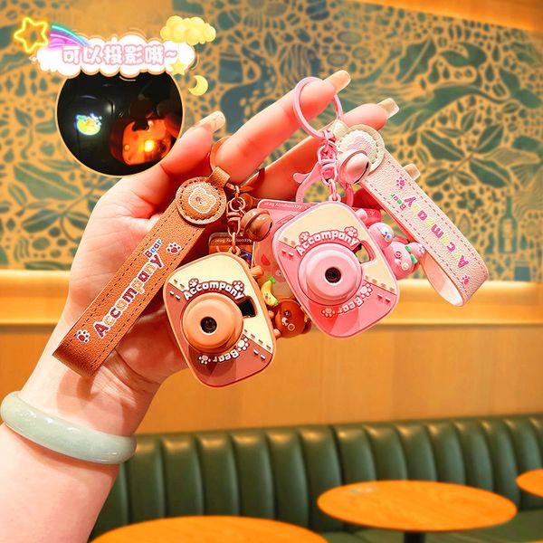 Little Bear Projection Camera Pending Keychain Keychain pareja Internet Celebrador Celebrador Regalo para niños Mayorista GRATIS Envío gratuito DHL/UPS