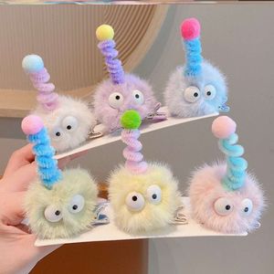 Little Beautiful Clip Grappige pop Kinderpluche Babyhoofddeksels Meisje Super schattige haarspeld