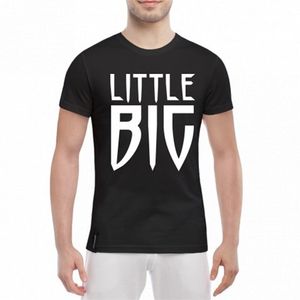 Little Big Band estilo ruso negro verano algodón hombres camiseta hombre camiseta Top 210629