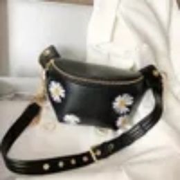 Little Daisy – sac de poitrine en cuir PU pour femmes, sac à bandoulière à la mode, sac banane doux, portefeuille, 2024