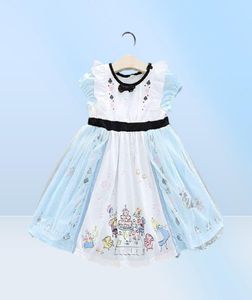 Petite fille princesse costume bébé fille Alice robe nouveau-née Alice dans le pays des merveilles costume de fête d'anniversaire de fête G11297748061