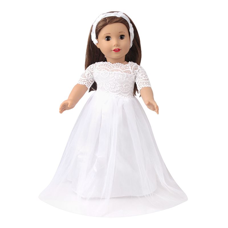 Boneca de garotinha para sonho vestido de noiva dos sonhos
