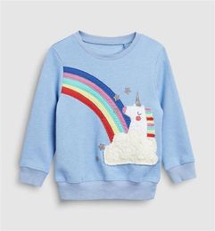 Little maven 27 ans printemps automne licorne enfant en bas âge enfants bébé fille sweat enfants 039s vêtements pour Girl039s pull 2103788572