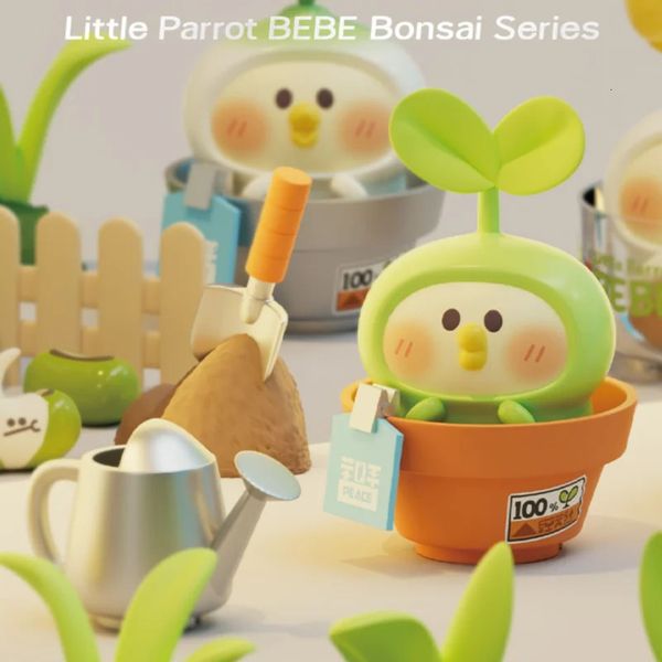 Little Parrot Bebe Blind Box Bonsai Series Anime Figure Plant Plant Playing Desktop Decoration Toy Gallery Kit Model Kawaii Gift 240426