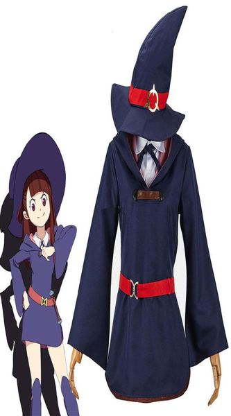 Little Witch Academia akko kagari robe uniforme tenue anime cosplay costume4202308