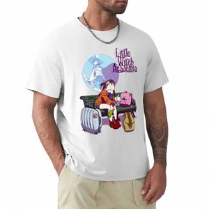 Little Witch Academy T-Shirt anime uni animal prinfor garçons hommes t-shirts blancs y3bK #