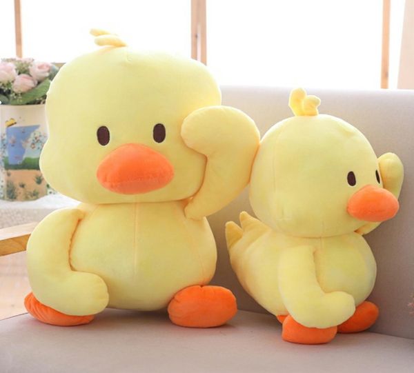 Pequeño pato amarillo, muñeco de peluche, lindos animales de peluche, juguete para niños, regalo de cumpleaños, almohada divertida para patos para bebé 6323387