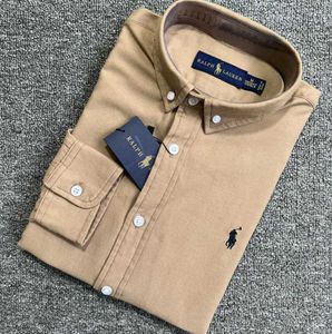 Petits chevaux hommes chemise polo polos à manches longues affaires automne loisirs hommes décontracté lâche nouveau haut de gamme 60ess