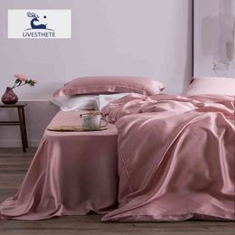 Liv-Esthete Grade 100% zijde roze beddengoedset