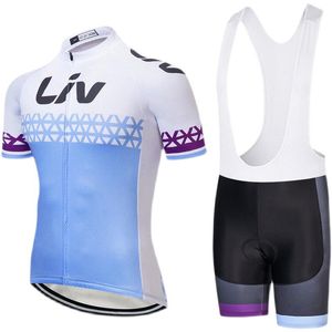 Liv Team Summer Cycling Wear Corta de manga corta Correa pantalones pantalones cortos de monta