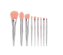 Live Beauty Make -upborstels 9 st. Set synthetisch schuine poeder oogschaduwconcealer Brow Cosmetics Tool