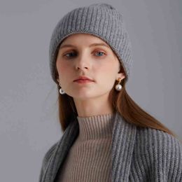 Live Uitzending Goederen Winter Pure Wool Hat Gebreide Net Red Men's and Women's Aangepaste Adult