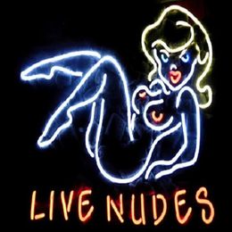Live Nudes Sexy Girls Beer Bar Enseigne Néon 22x18278C
