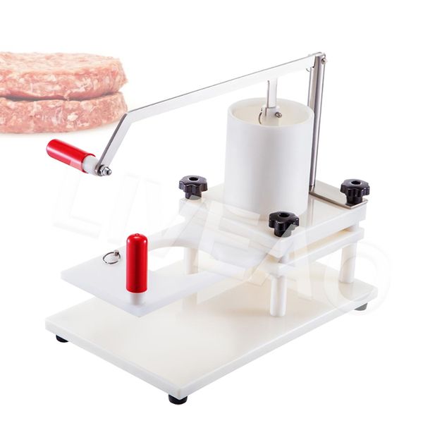 LIVEAO Máquina formadora de hamburguesas manual de cocina Procesador redondo Prensa de hamburguesas de carne Máquina para hacer hamburguesas