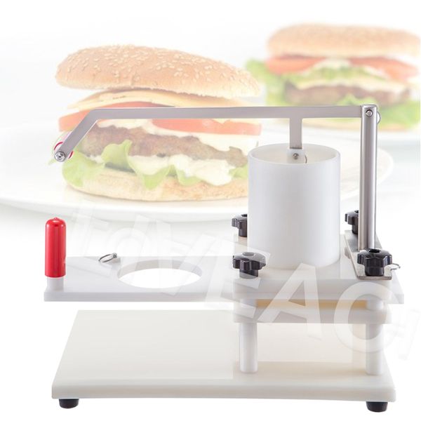 LIVEAO – presse à Hamburger manuelle de cuisine, 110mm 130mm, appareil de formation de galettes, Machine multifonctionnelle à pain de viande ronde