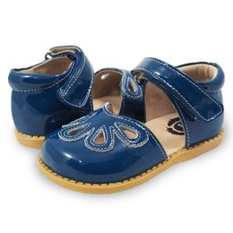 Livie Luca Summer Style Kinderen Sandalen Meisjes Petal Bloem Schoenen Kinderen Platte Sandalen Baby Meisjes Guniue Lederen Schoenen 210226