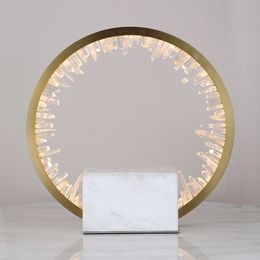 Woonkamer decoratie Crystal tafel lichten goud bedlampje 40cm 50cm
