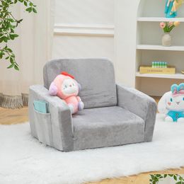 Meubles de salon Canapé pour bébé et enfant en bas âge Pliable 2 en 1 Lit pliant Pl Out Convertible pour enfants en fauteuils inclinables pour garçons et filles avec D Dhpqb