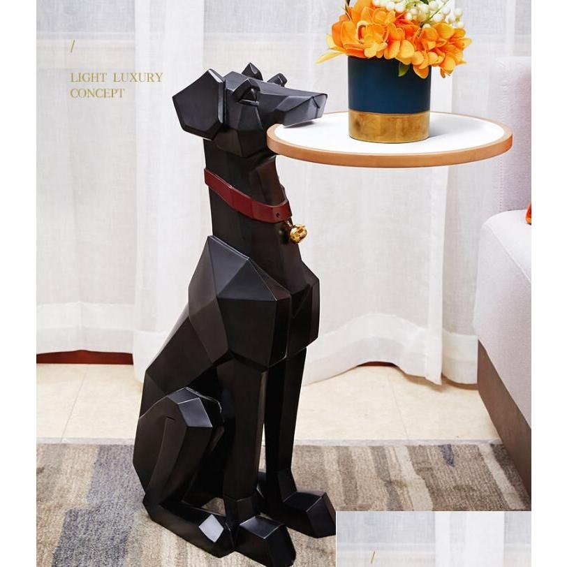 Woonkamer meubels hondentafel creatieve vloer inrichting grote dieren tv -kast bank hoek licht luxe Noordse huis zachte decoratie D DHK8F